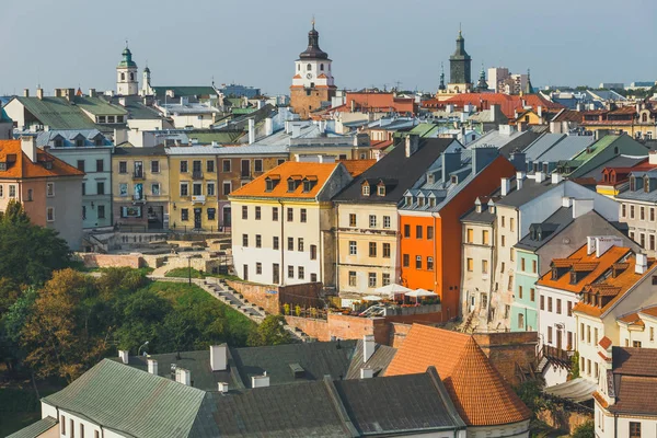 Lublin Poland September 2018 Aerial View Historic Center Lublin Poland — Stock Photo, Image