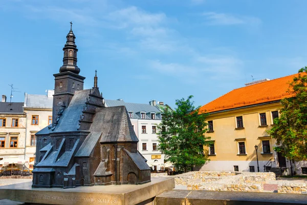 Lublin Polsko Září 2018 Model Kostel Svatého Michaela Centru Starého — Stock fotografie