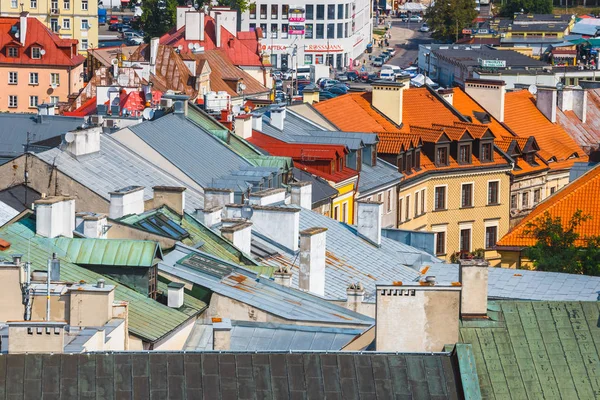 Lublin Polônia Setembro 2018 Vista Aérea Centro Histórico Lublin Polônia — Fotografia de Stock