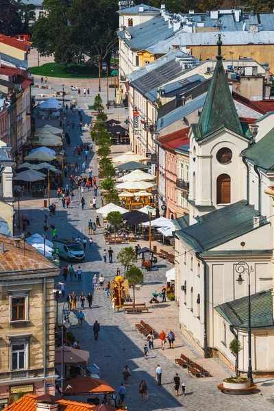 Lublin Polônia Setembro 2018 Vista Aérea Centro Histórico Lublin Polônia — Fotografia de Stock