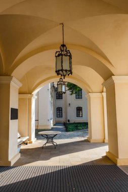 Zamoyski sarayda Kozlowka. Kozlowka Doğu Polonya Lublin yakınında bulunan bir büyük Rokoko ve neoklasik Saray karmaşık olduğunu