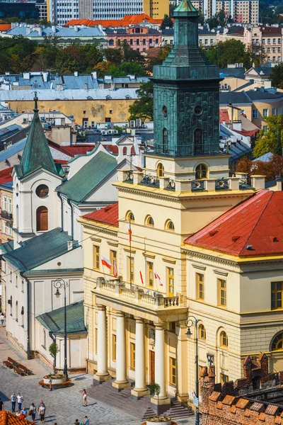 Lublin Polônia Setembro 2018 Vista Aérea Centro Histórico Lublin Polônia — Fotografia de Stock