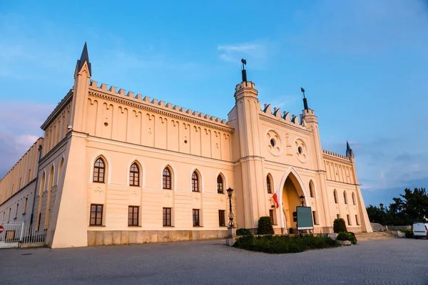 Castello Reale Medievale Lublino Tramonto Polonia — Foto Stock