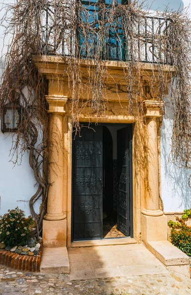 Architektonische Details Typische Straße Historischen Viertel Von Ronda Spanien — Stockfoto