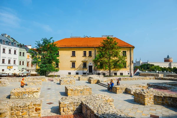 Lublin Polen September 2018 Ruinerna Församlingskyrka Centrum Gamla Stan Lublin — Stockfoto