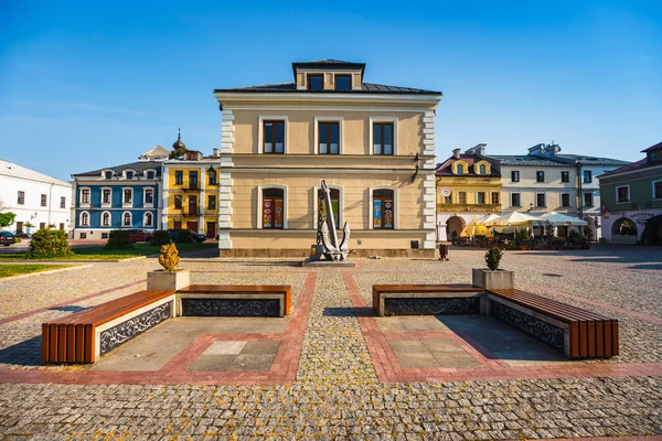 Zamosc Polonia Settembre 2018 Grande Piazza Del Mercato Zamosc Polonia — Foto Stock