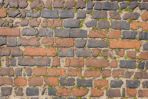 Muro Mattoni Vecchi Marrone Scuro Può Usare Come Sfondo — Foto Stock