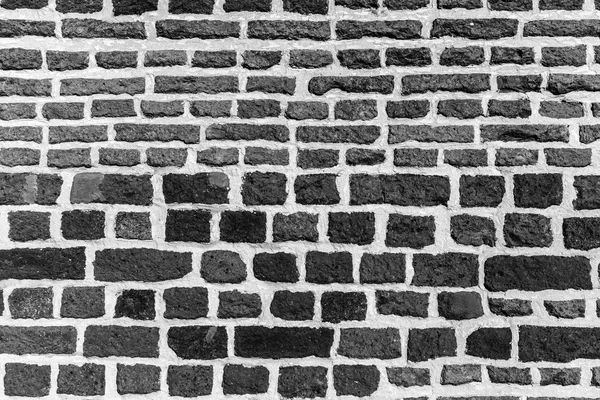 黒と白の煉瓦背景のテクスチャ — ストック写真