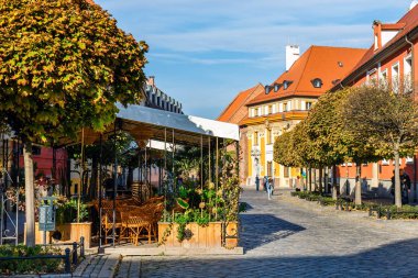 Wroclaw, Polonya, 07 Ekim 2018: Ostrow Tumski, Wroclaw, Polonya'nın tarihi bölgesi
