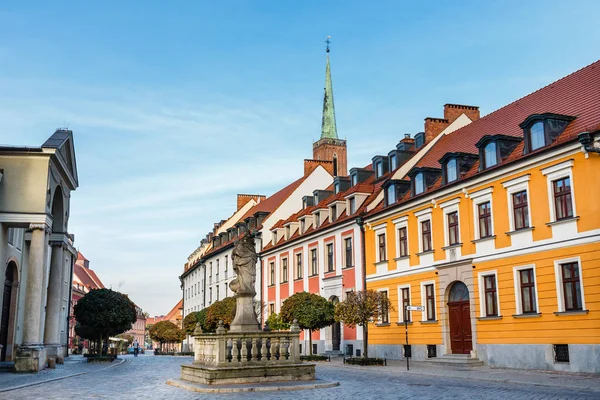 Ostrow Tumski Quartiere Storico Breslavia Polonia — Foto Stock