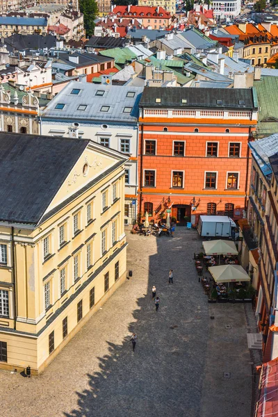 Lublin Polen September 2018 Luchtfoto Van Het Historisch Centrum Van — Stockfoto