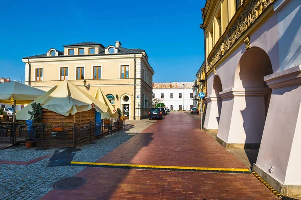 Zamosc Polonia Settembre 2018 Grande Piazza Del Mercato Zamosc Polonia — Foto Stock