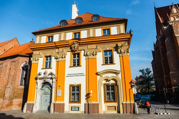 Wroclaw Polonia Octubre 2018 Ostrow Tumski Distrito Histórico Wroclaw Polonia — Foto de Stock