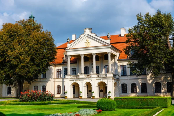 Palacio Zamoyski Kozlowka Gran Complejo Palacio Rococó Neoclásico Ubicado Kozlowka — Foto de Stock