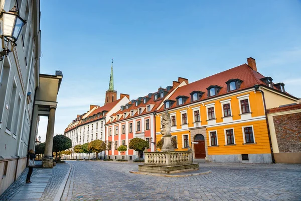 Ostrow Tumski Distrito Histórico Wroclaw Polonia — Foto de Stock