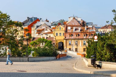 Lublin, Polonya, 01 Eylül 2018: Lublin, Polonya eski şehrin tarihi merkezine.