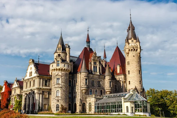 Moszna Castle Historic Palace Located Village Moszna Upper Silesia Poland — Stock Photo, Image