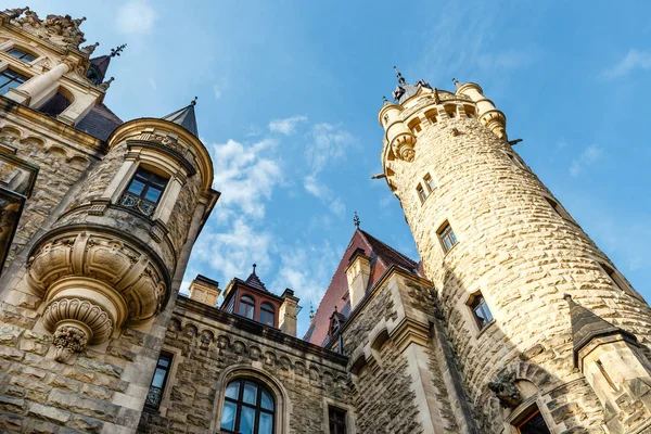 Castelo Moszna Palácio Histórico Localizado Numa Aldeia Moszna Alta Silésia — Fotografia de Stock