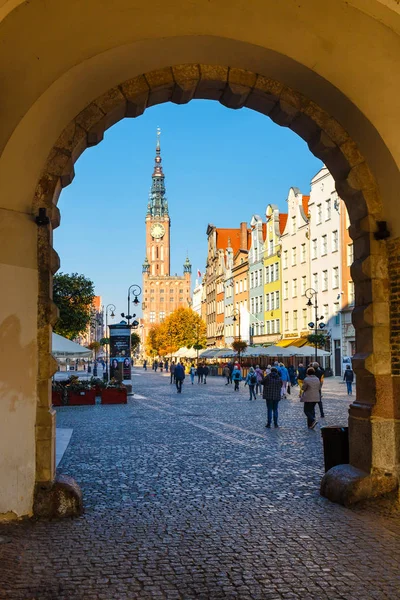 Gdansk Polonya Ekim 2018 Yüzyıl Green Gate Gdansk Eski Şehir — Stok fotoğraf