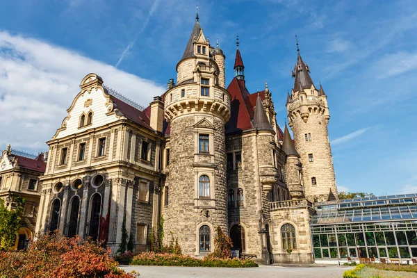 Moszna Castle Historic Palace Located Village Moszna Upper Silesia Poland — Stock Photo, Image