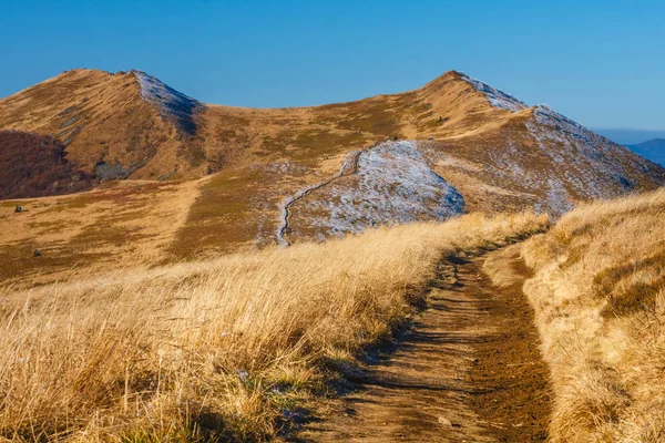 Paisaje Otoñal Las Montañas Bieszczady Sureste Polonia —  Fotos de Stock