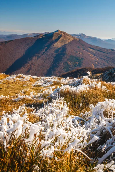 Paysage Automne Dans Les Montagnes Bieszczady Sud Est Pologne — Photo