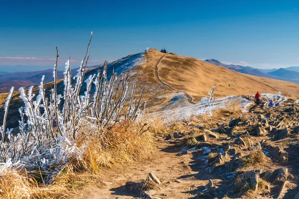 Paesaggio Autunnale Bieszczady Mountains Polonia Sud Orientale — Foto Stock