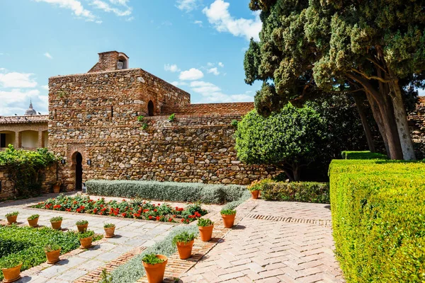 Pohled Hrad Gibralfaro Malaga Španělsko — Stock fotografie