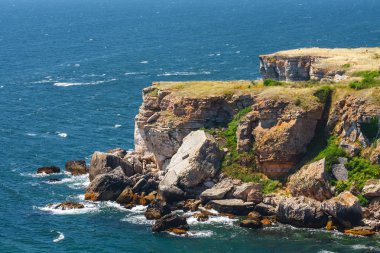 Cliff, Bulgaristan, Karadeniz'den şaşırtıcı görünümü
