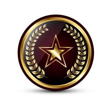 Altın madalya kazanan. Vektör 