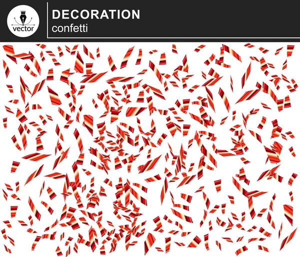 Kırmızı parlak konfeti.