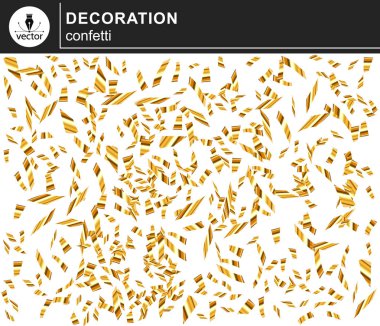 Vektör altın konfeti