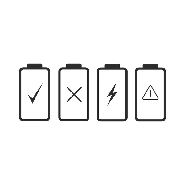 Ikona Wskaźnika Baterii Ilustracja Wektorowa — Wektor stockowy