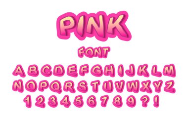 Grafiti tarzı modern pembe yazı tipi