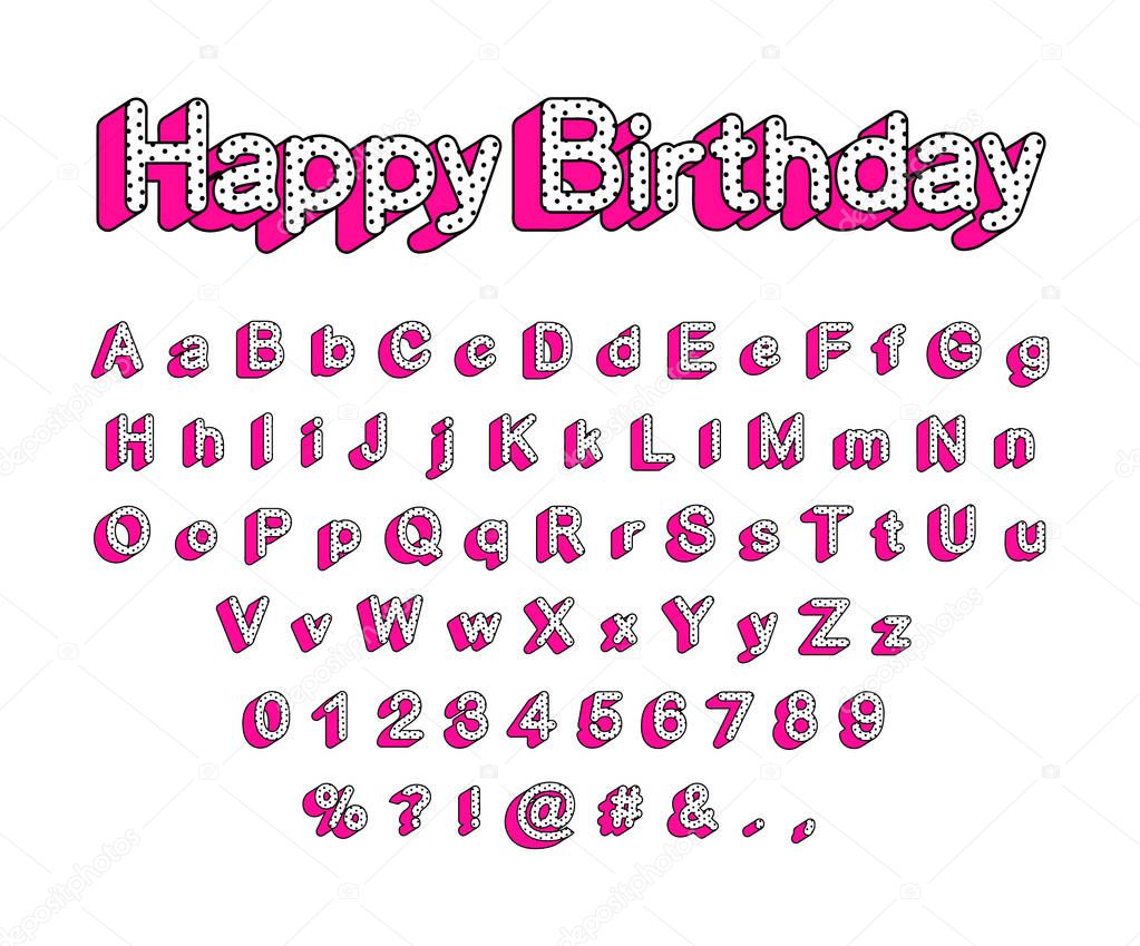 Cute 3d Letters Of The English Alphabet Uppercase And Lowercase Lol Girly Doll Surprise Style Letter Design Is Perfect For Decorating Birthday Invitation And Prints Vector Illustration Premium Vector In Adobe