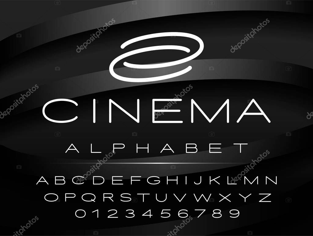 Vector font for logo and design