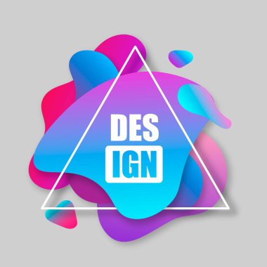 Gri arka planda yalıtılmış soyut başlık.