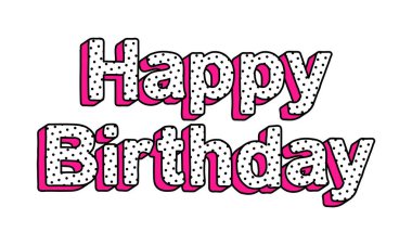 Stil lol bebek sürpriz Happy Birthday yazıt