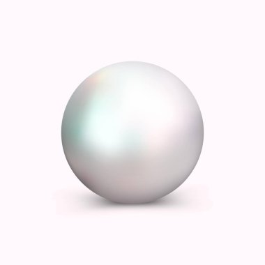 Realistic pearl for decoration. clipart