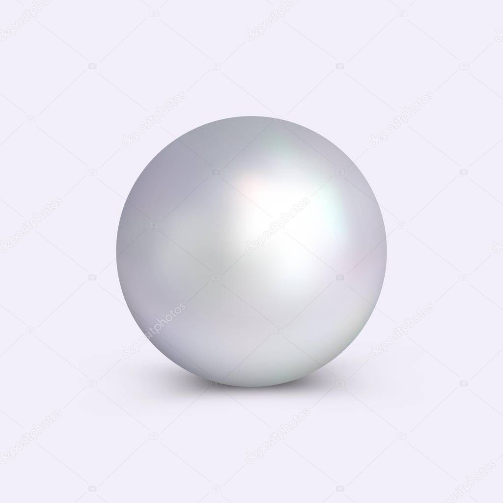 Vector realistic pearl.
