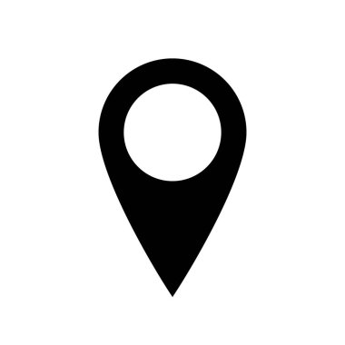  Konumu harita simgesi.