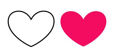 vektörel kalp simgesi.