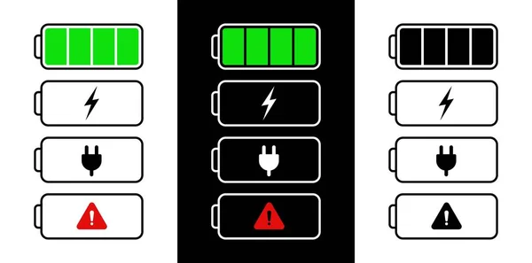Pictogram van de batterij-indicator. — Stockvector