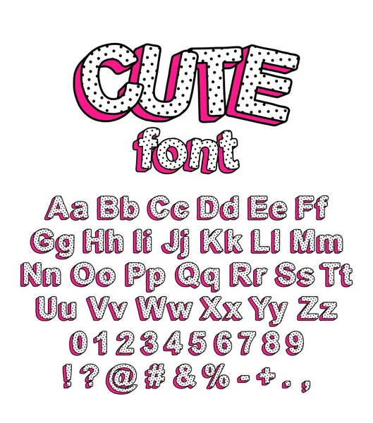 Χαριτωμένο lol κούκλα έκπληξη στυλ γραμματοσειρά. — Διανυσματικό Αρχείο