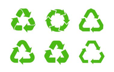 Recycle icon vector. clipart