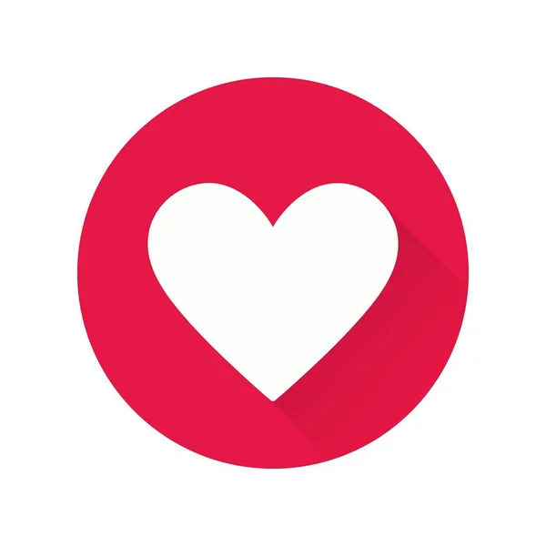 Vektor srdce ikona. — Stockový vektor