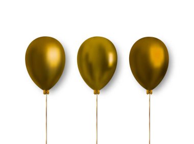 Dekorasyon için gerçekçi vektör balonları.
