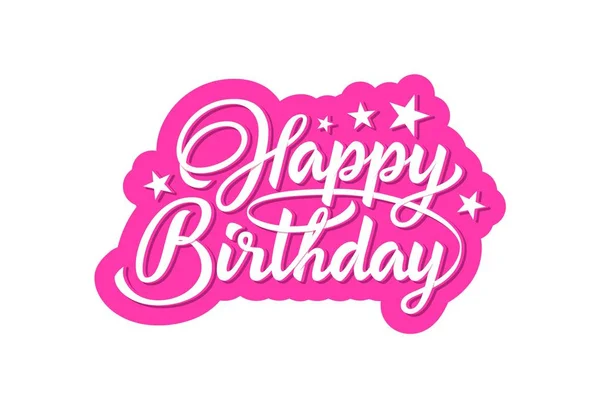 Tekst Happy Birthday. — Stockvector