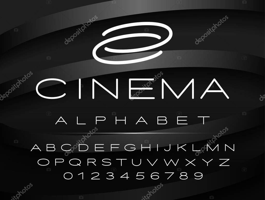 English capital letters design for logo, titles and more.