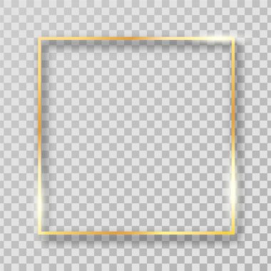 Altın parlak vintage çerçeve.